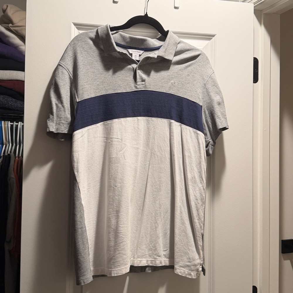 Calvin Klein Gray Polo Shirt